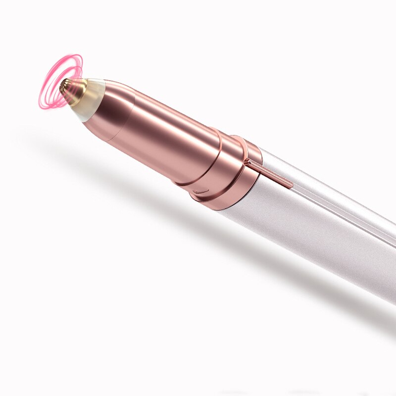 Elektrisk epilator designet for skånsom og smertefri forming av øyenbryn, et must for skjønnhet.