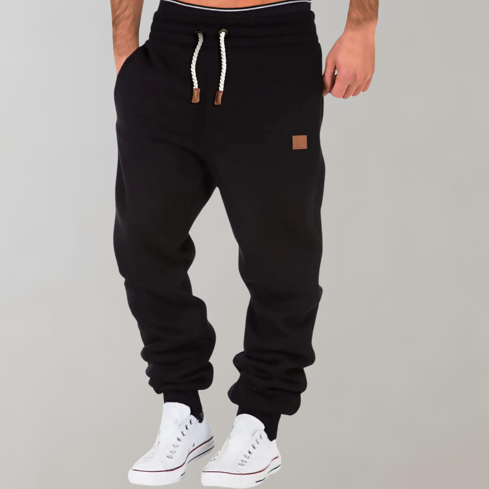 "Sommerlige baggy joggebukser i marineblå for menn, moderne og avslappet stil med komfortabel passform, perfekt til daglig br