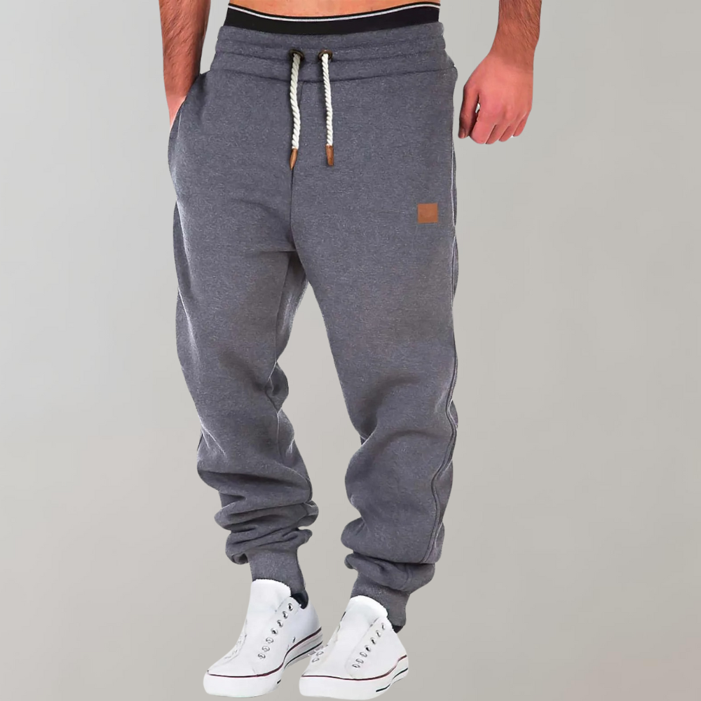 "Sommerlige baggy joggebukser i marineblå for menn, moderne og avslappet stil med komfortabel passform, perfekt til daglig br