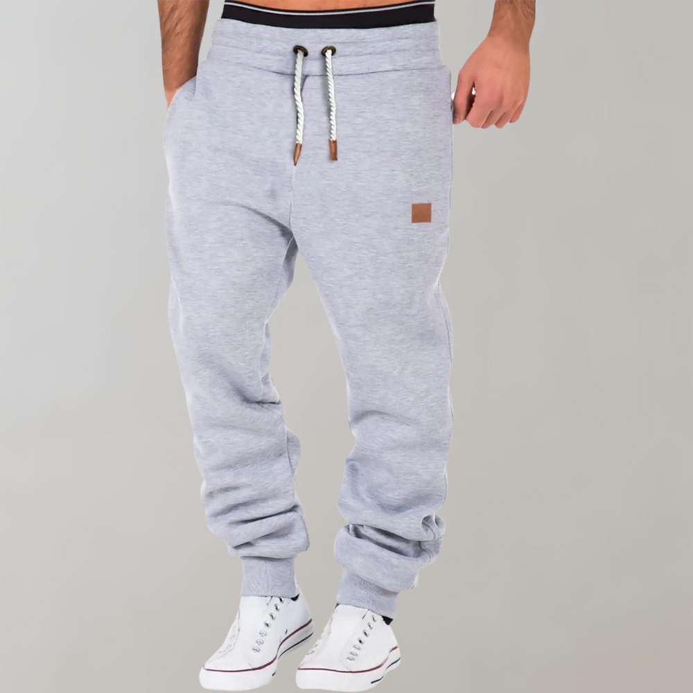 "Sommerlige baggy joggebukser i marineblå for menn, moderne og avslappet stil med komfortabel passform, perfekt til daglig br