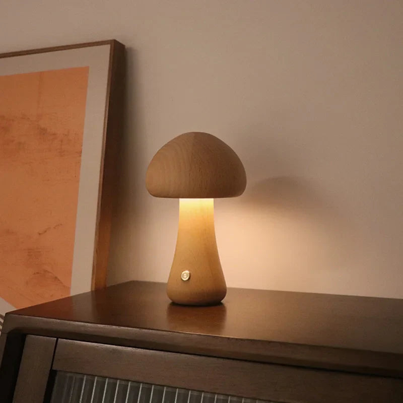 Barnevennlig sopplampe med intuitiv berøringskontroll. Oppladbar LED nattlampe.