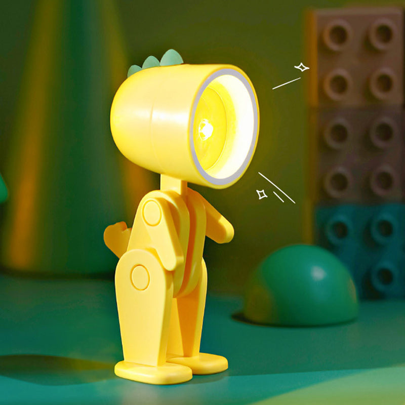 "Søt LED nattlampe med mykt, varmt lys og magnetisk base. Perfekt for barnas rom eller koselige kvelder."
