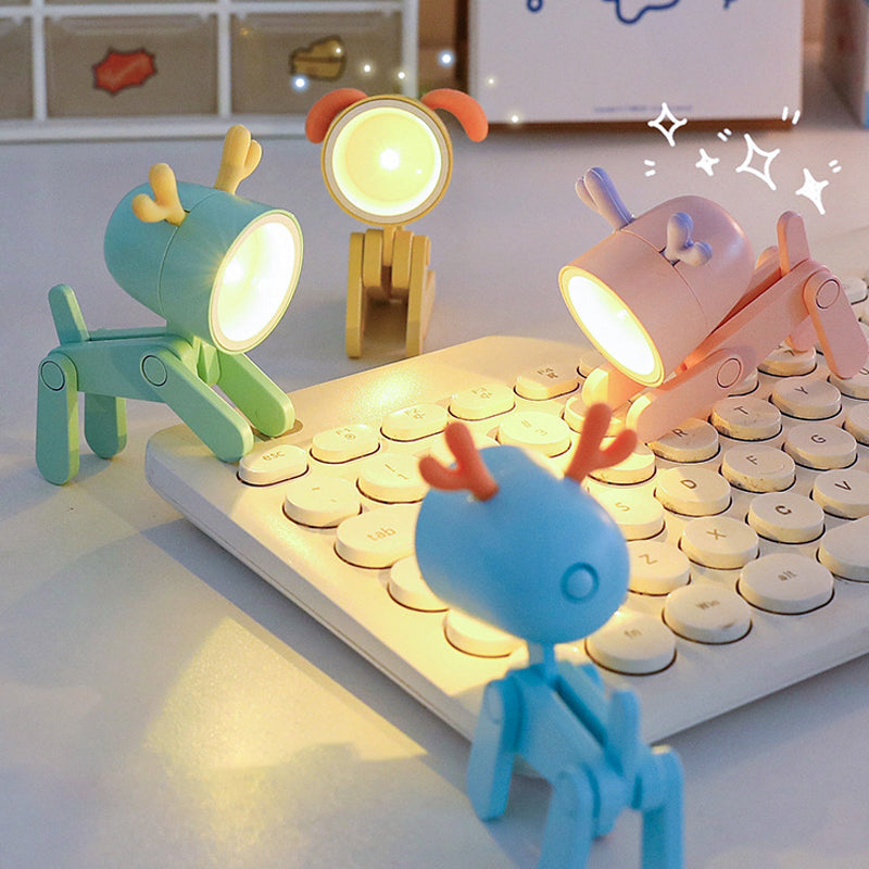 Søtt og fargerikt LED nattlys med tegneserie design, perfekt som gave eller for barnerom, gir mykt, varmt lys.