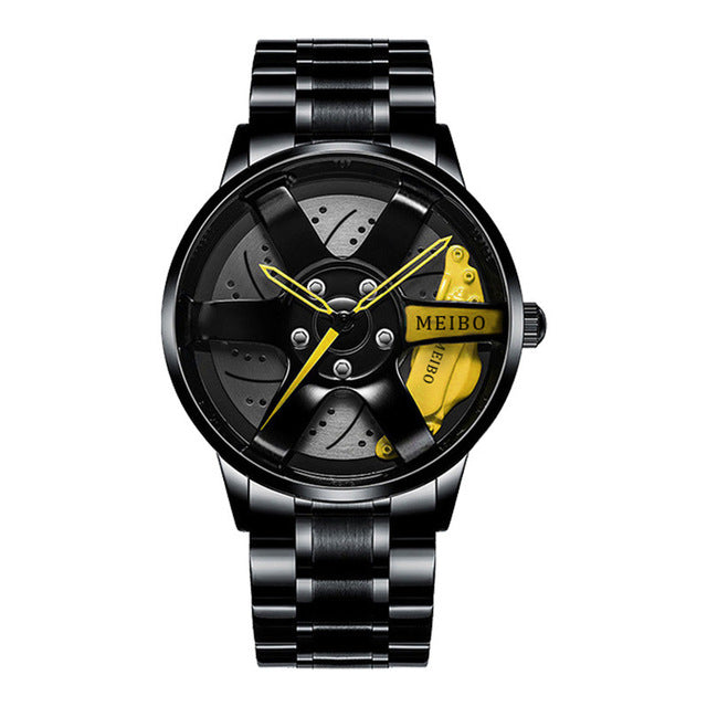 Sporty armbåndsur for menn, med innovativt racerbildesign, en flott gave.
