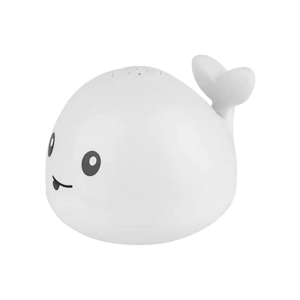 Sprutende hval badeleke med fargerike LED-lys, perfekt for baby og barn i badekaret.