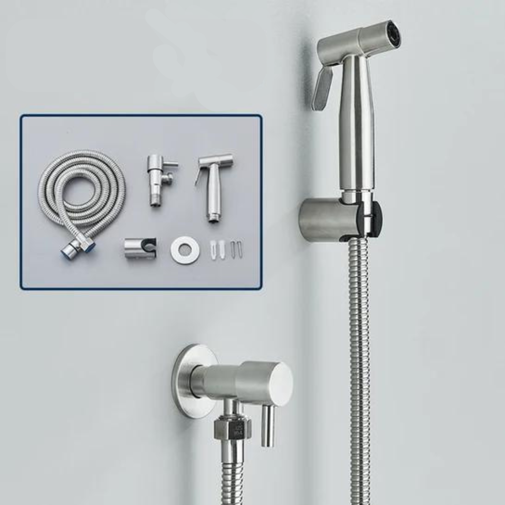 Svart bidet hånddusj med ergonomisk design og enkel kontroll for friskhet i hverdagen.