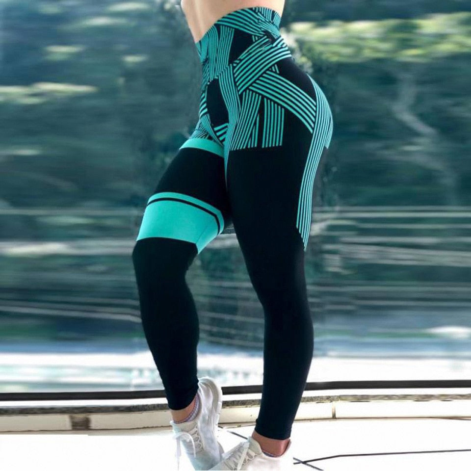 Sømløse svarte leggings med høy midje, magekontroll, designet for optimal komfort og trening