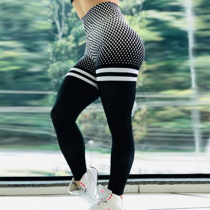 Rosa leggings for kvinner med høy midje, magekontroll, ideell for treningsøkter og aktiv livsstil