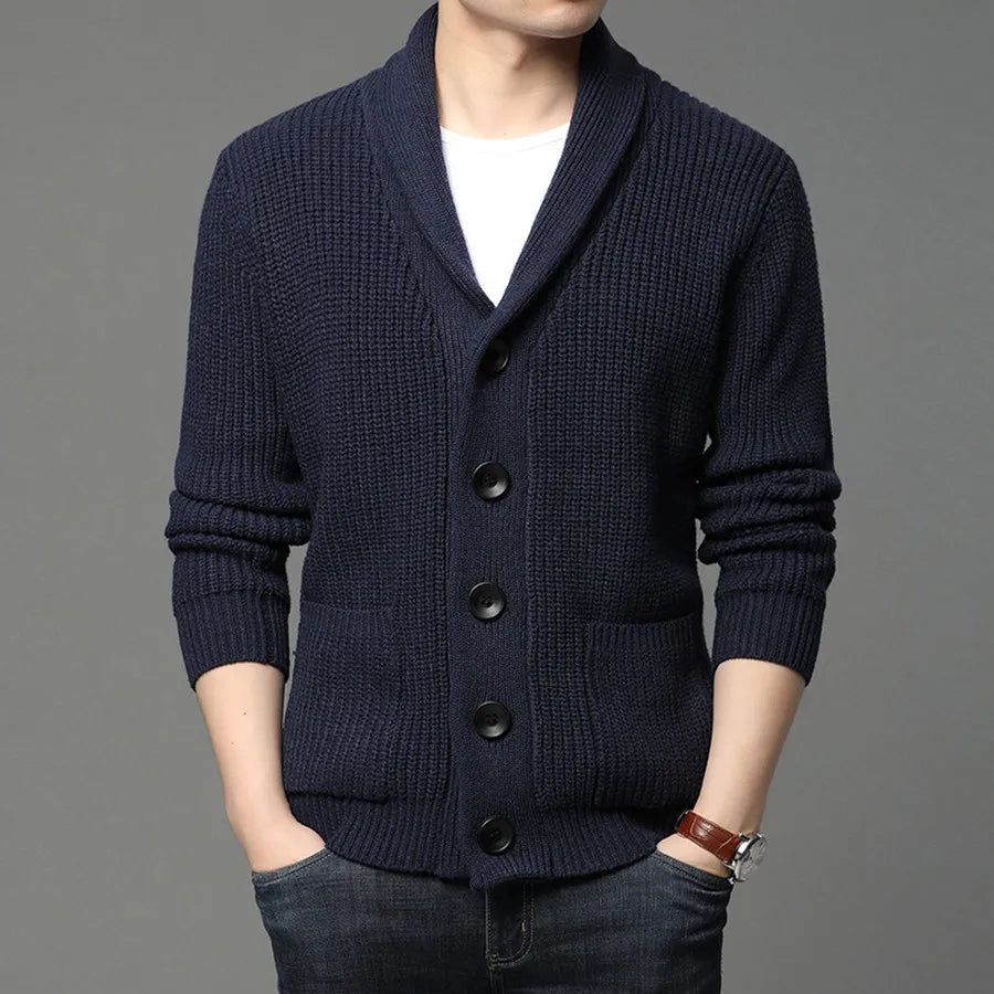MAILLON - Men's Cardigan Sweater with Buttons