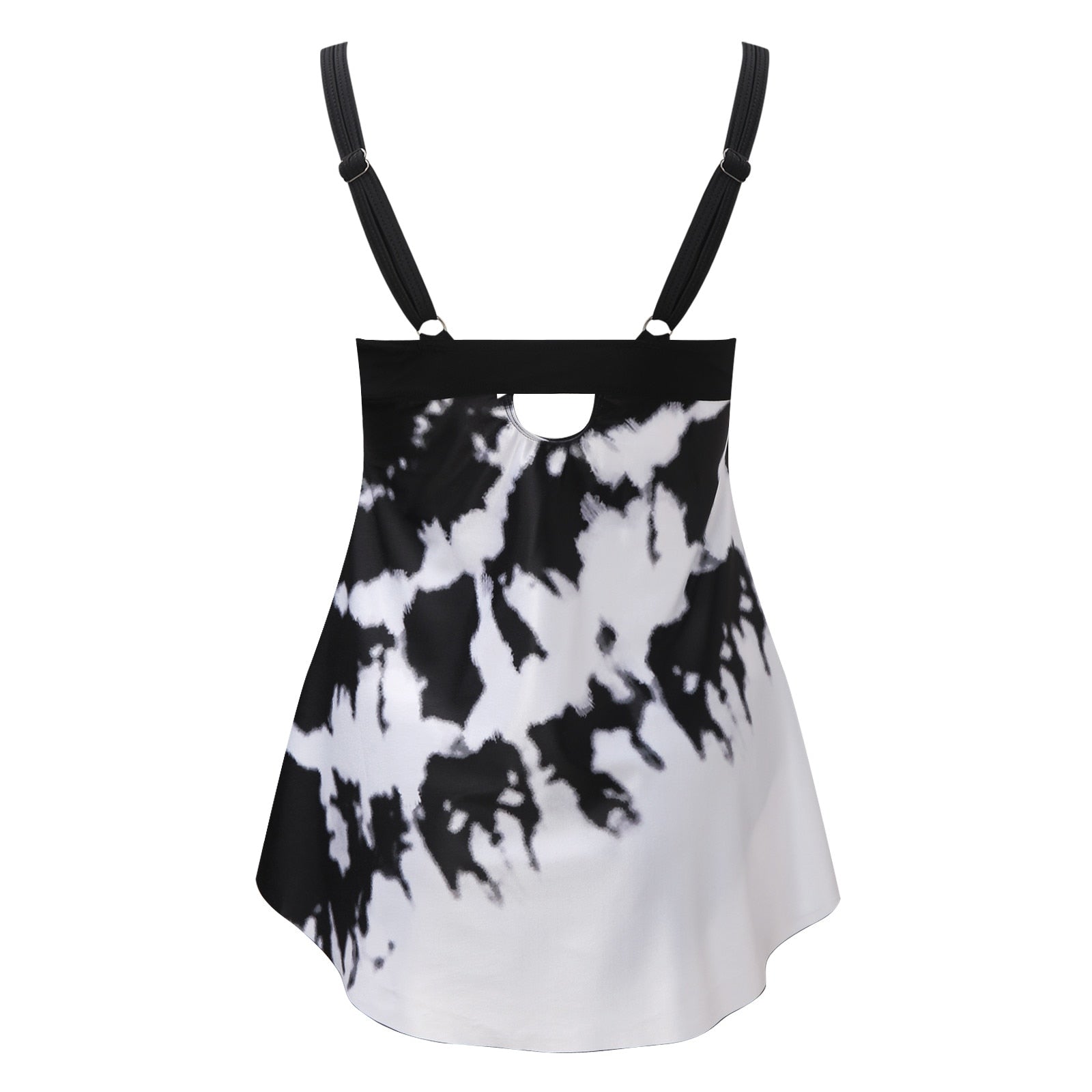 Kvinner tankini, sporty topp, matchende boy shorts med høy midje, ideell for aktiv svømming