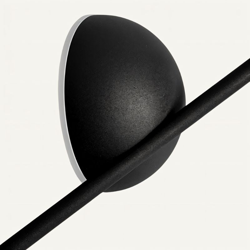 "Tiraha pendellampe, moderne lineær design, justerbar belysning, aluminium og akryl, elegant for stueinteriør."