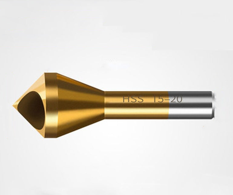 Titan forsenkende bor for metallboring. Gir glatte og nøyaktige overflater for skruehoder.
