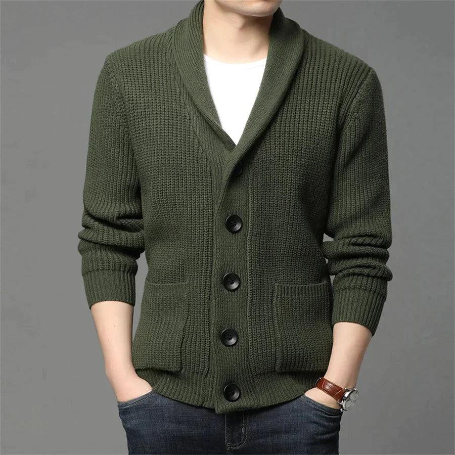 MAILLON - Men's Cardigan Sweater with Buttons
