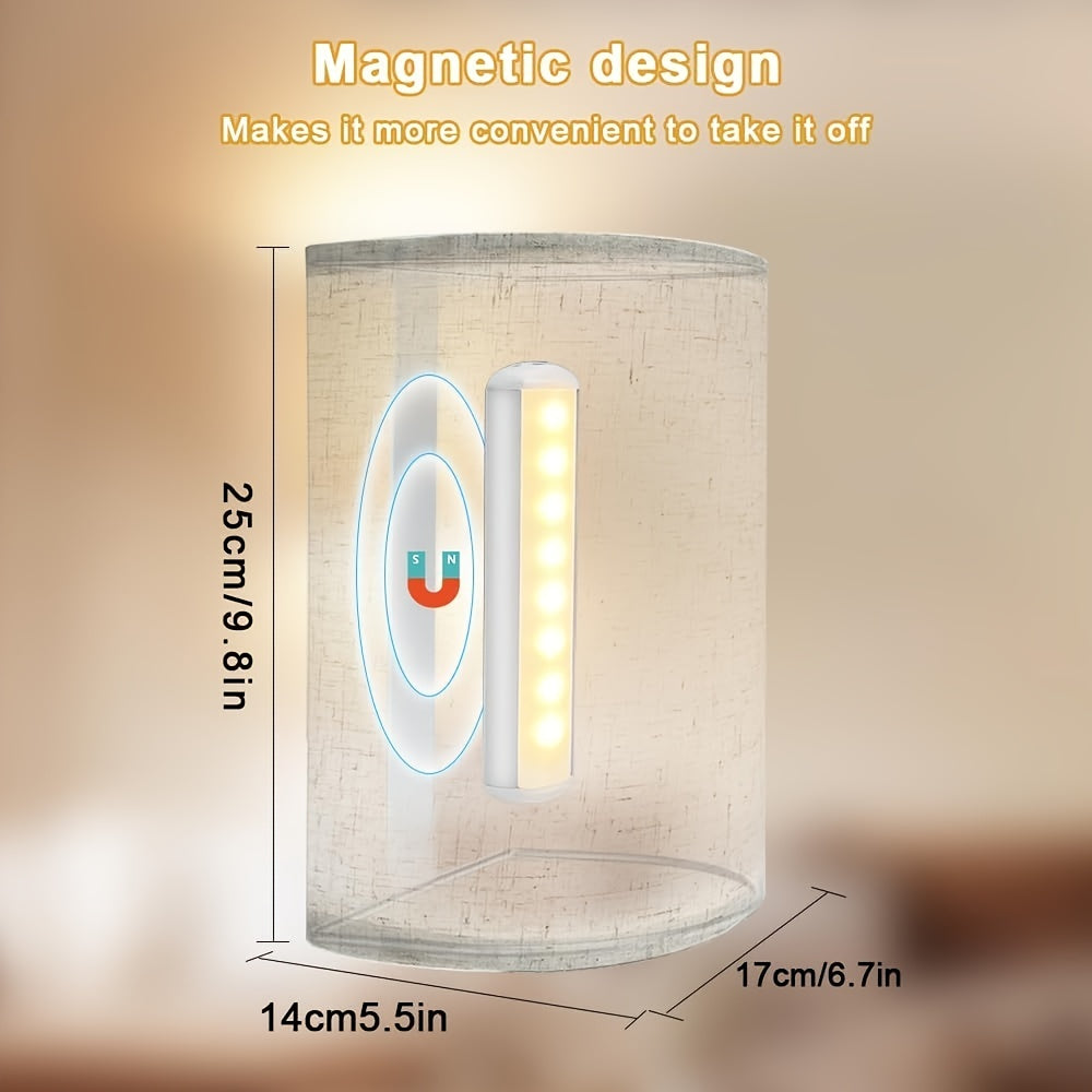 Elegant trådløs veggbelysning (2-pk) i moderne design. Batteridrevet for fleksibel plassering uten ledninger.