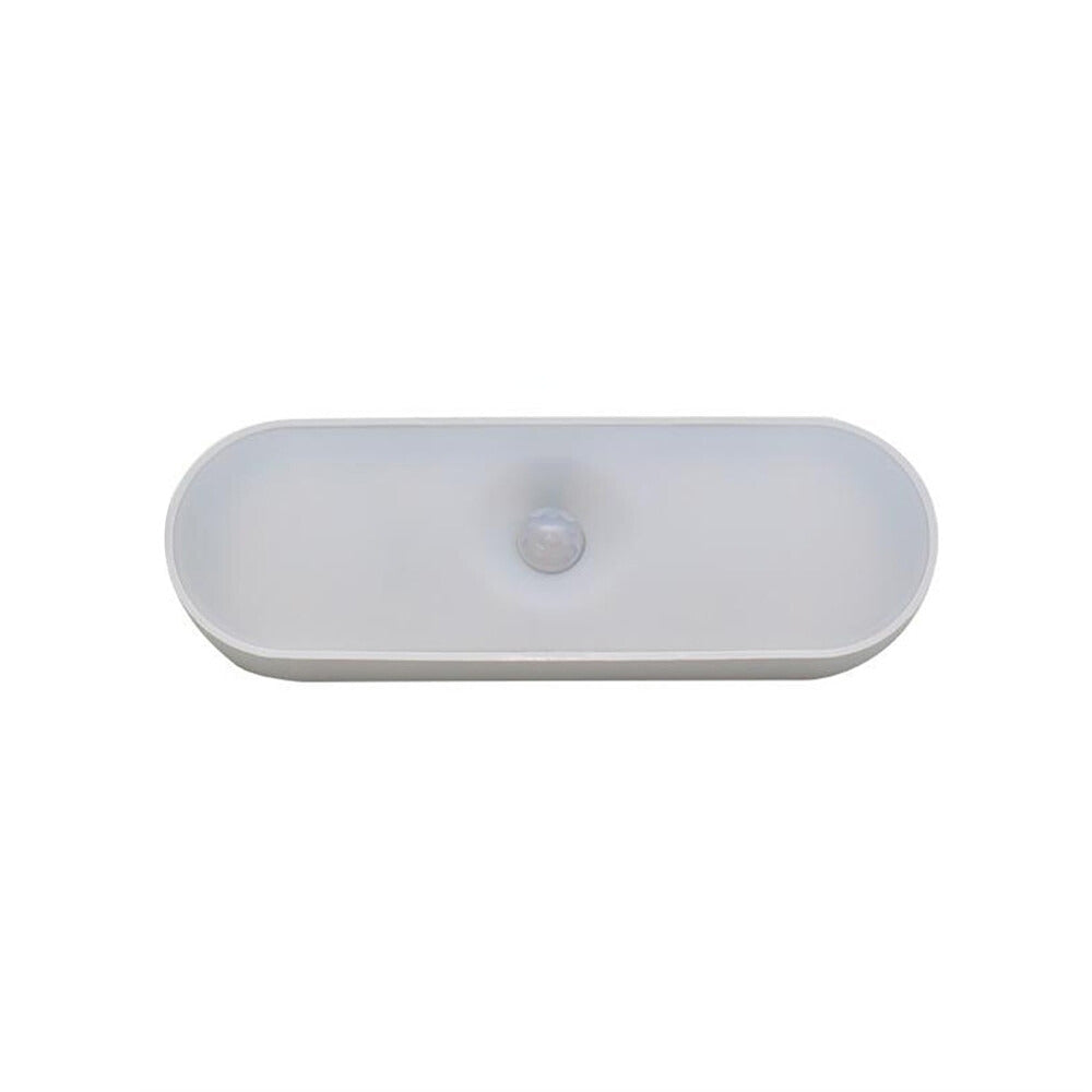 Trådløs vegglampe med bevegelsessensor og USB-lading, hvit LED-belysning