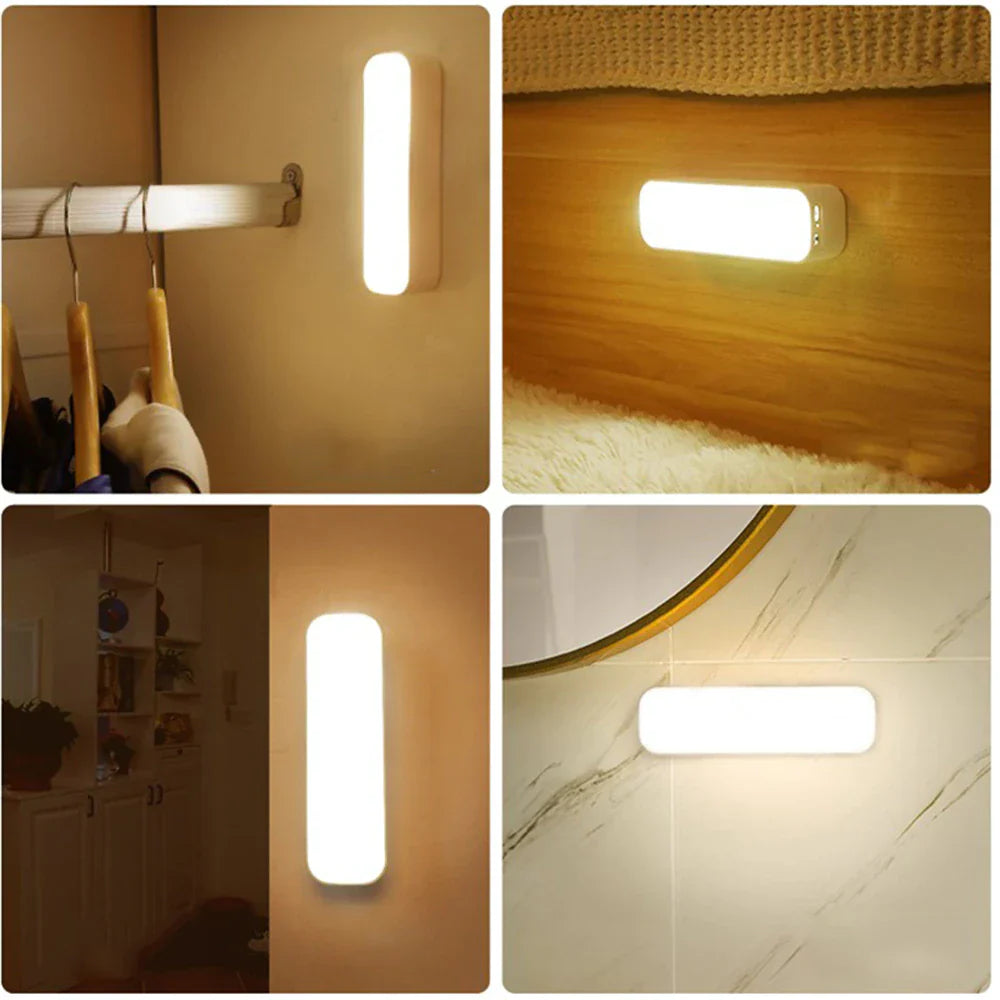 Allsidig trådløs lampe med bevegelsessensor og USB-lading for alle rom