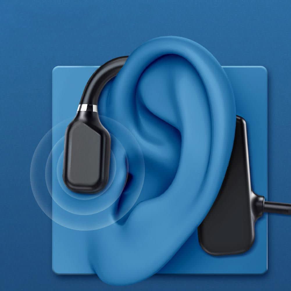 Beinledning hodetelefoner for løping, trådløs Bluetooth gir åpen lydopplevelse