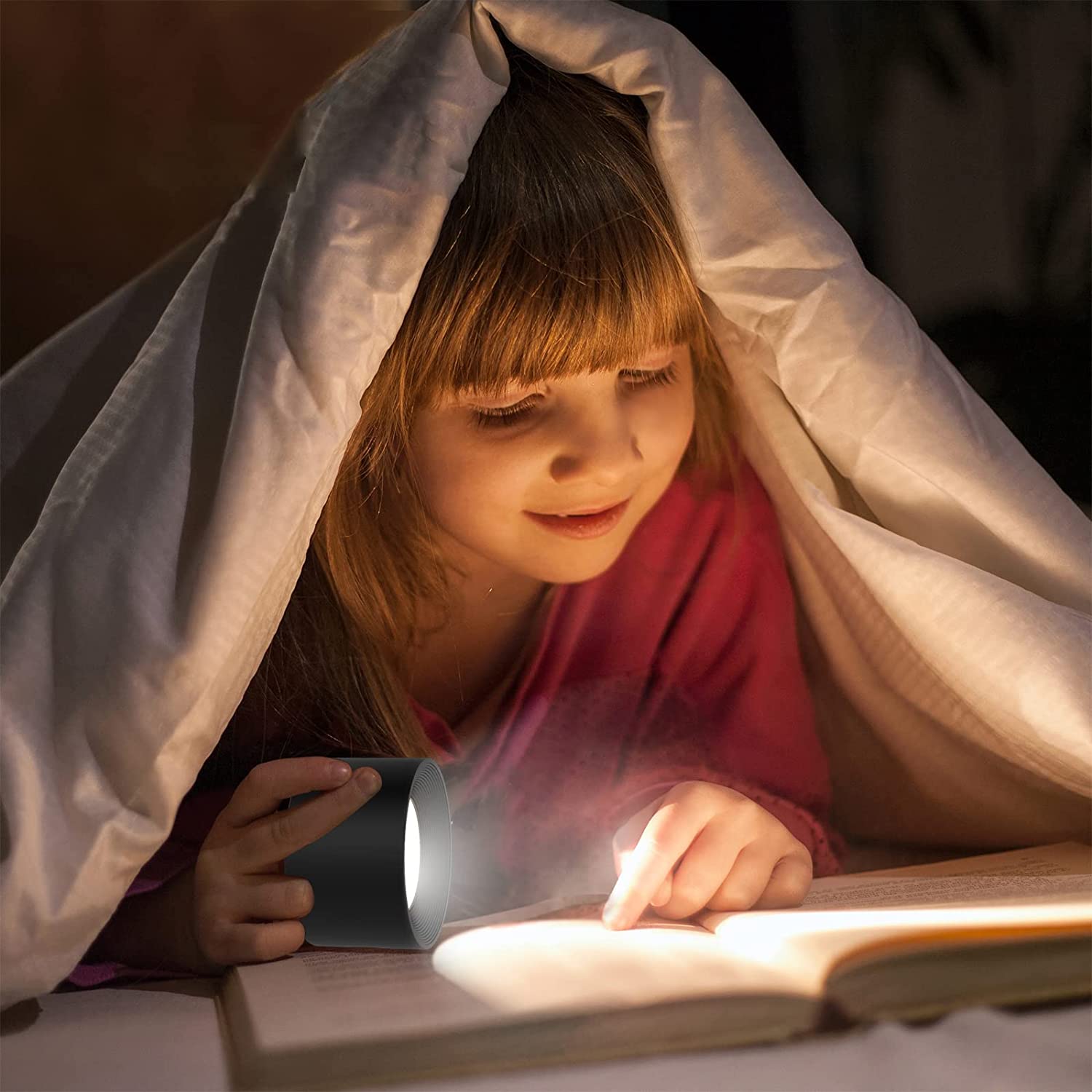 "Trådløs 360° vegglampe, USB-oppladbar, stilren design, justerbar magnetisk kule, LED-lys med smart touch-kontroll."