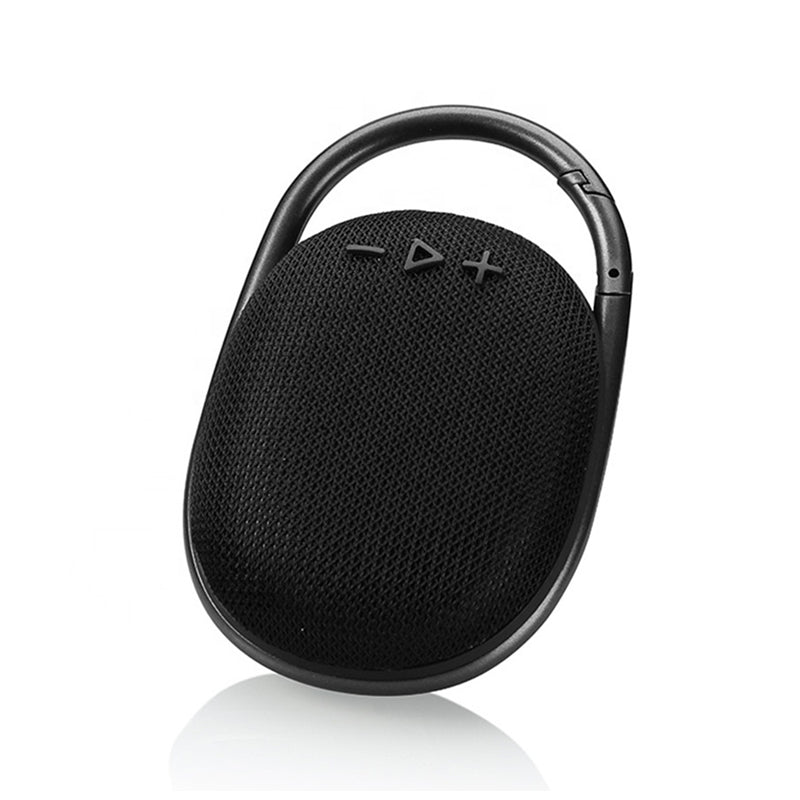 "Trådløs Bluetooth-høyttaler med kraftig bass, kompakt design, bærbar, i flere farger som blå, grå og svart"