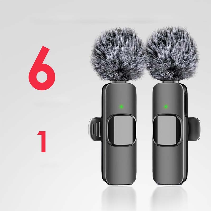 "Trådløs mini lavalier mikrofon med støyreduksjon, kompakt design, enkel å feste, ideell for krystallklar lydopptak."