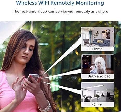 "Trådløst 1080P WiFi sikkerhetskamera, hvitt, robust design, smart overvåking, innendørs/utendørs bruk, høy bildekvalitet"
