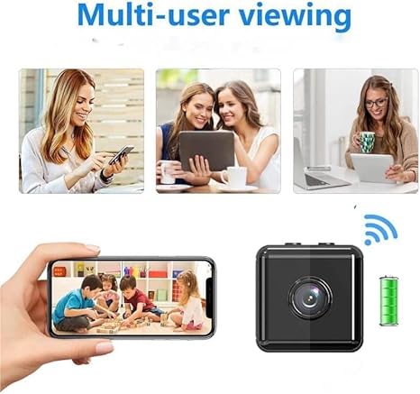 "Trådløst 1080P WiFi sikkerhetskamera, hvitt, robust design, smart overvåking, innendørs/utendørs bruk, høy bildekvalitet"