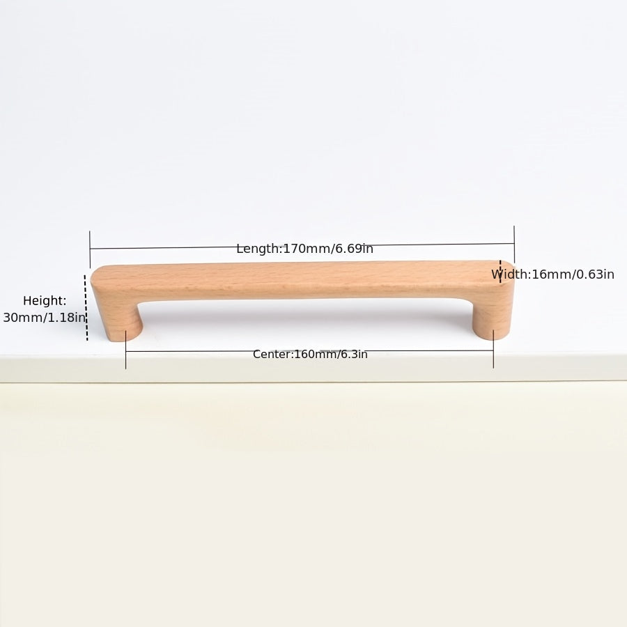 Minimalistisk trehåndtak som løfter interiøret i ditt hjem. Ideelt for moderne rustikk stil.