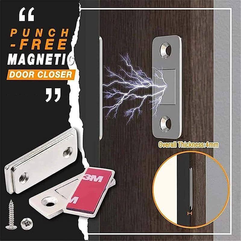 Effektiv, ultratynn magnetisk lås for møbler; selvklebende design for rask installasjon og diskret utseende.