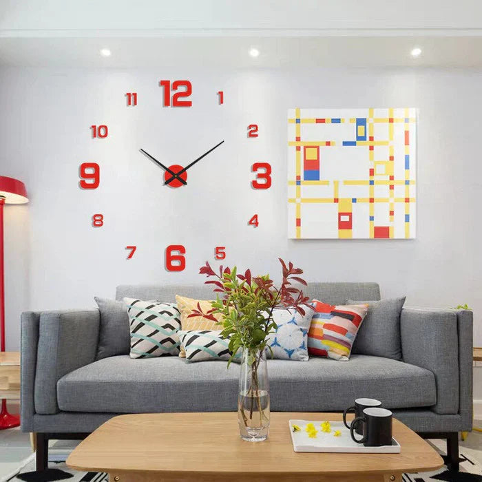 Moderne veggklokke for kontor med stille urverk og elegant design, en funksjonell dekorasjon.