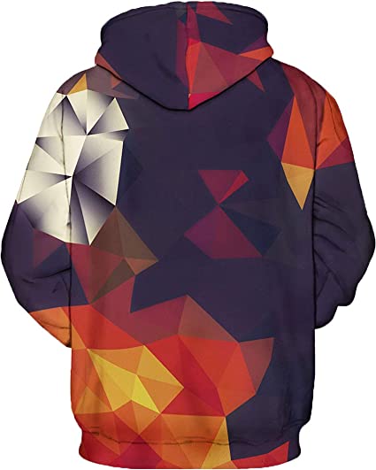Trendsettende unisex 3D hettegenser med iøynefallende mønster for streetwear. Komfortabel og unik.