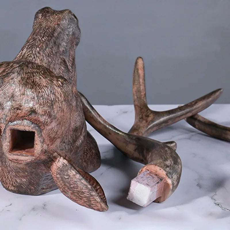 Naturtro 3D hjort hode for veggen, slitesterk harpiks, en flott gave for naturelskere