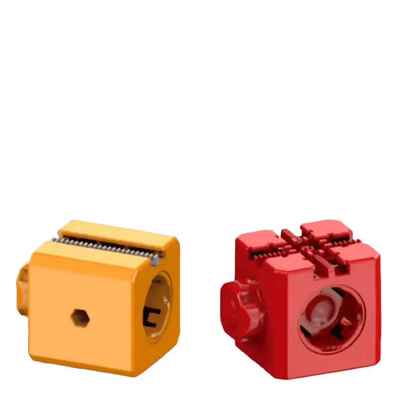 Unisex pedagogisk togsett med oppladbart lokomotiv, flott for finmotorikk og lek.