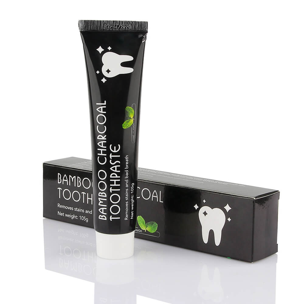 Unisex bambuskull tannkrem for naturlig blekende effekt og bedre munnhygiene