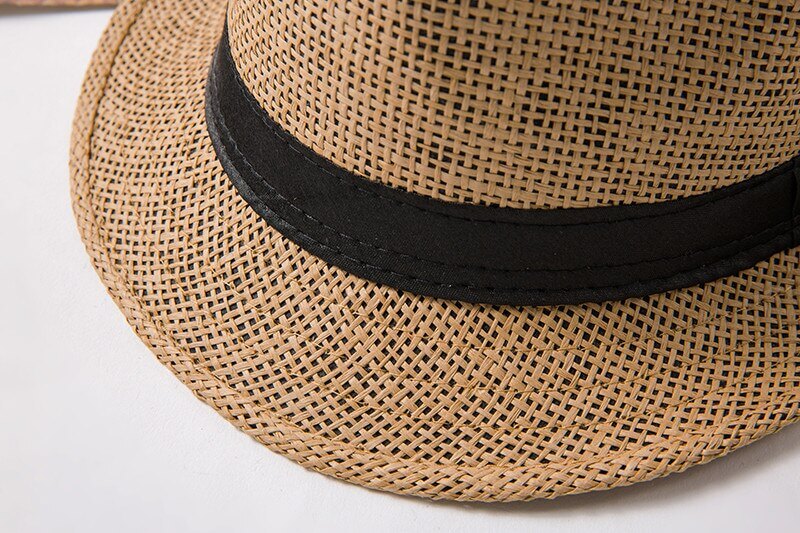 Unisex fedora panamahatt i halm, et tidløst sommer- og strandtilbehør for alle.