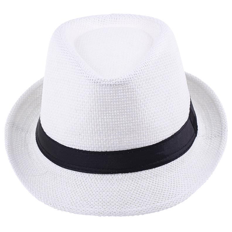 Lett og luftig unisex solhatt, en stilfull panamahatt/fedora i halm. Sommerlig accessoir.