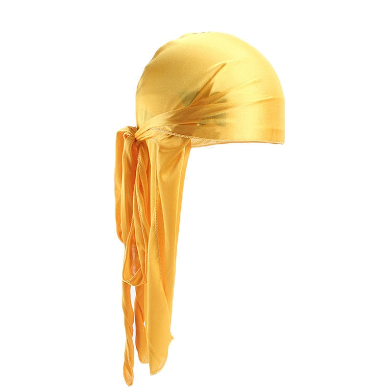 Durag i rosa fløyel, et stilig og moteriktig valg for unisex styling