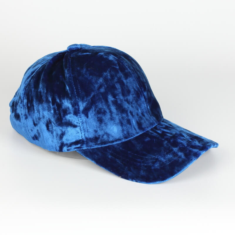 Unisex fløyels baseballcaps i fargen cognac, elegant og praktisk