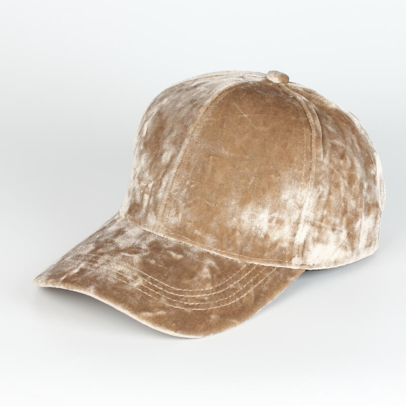 Justerbar fløyels baseballcaps i en rekke farger, unisex og slitesterk