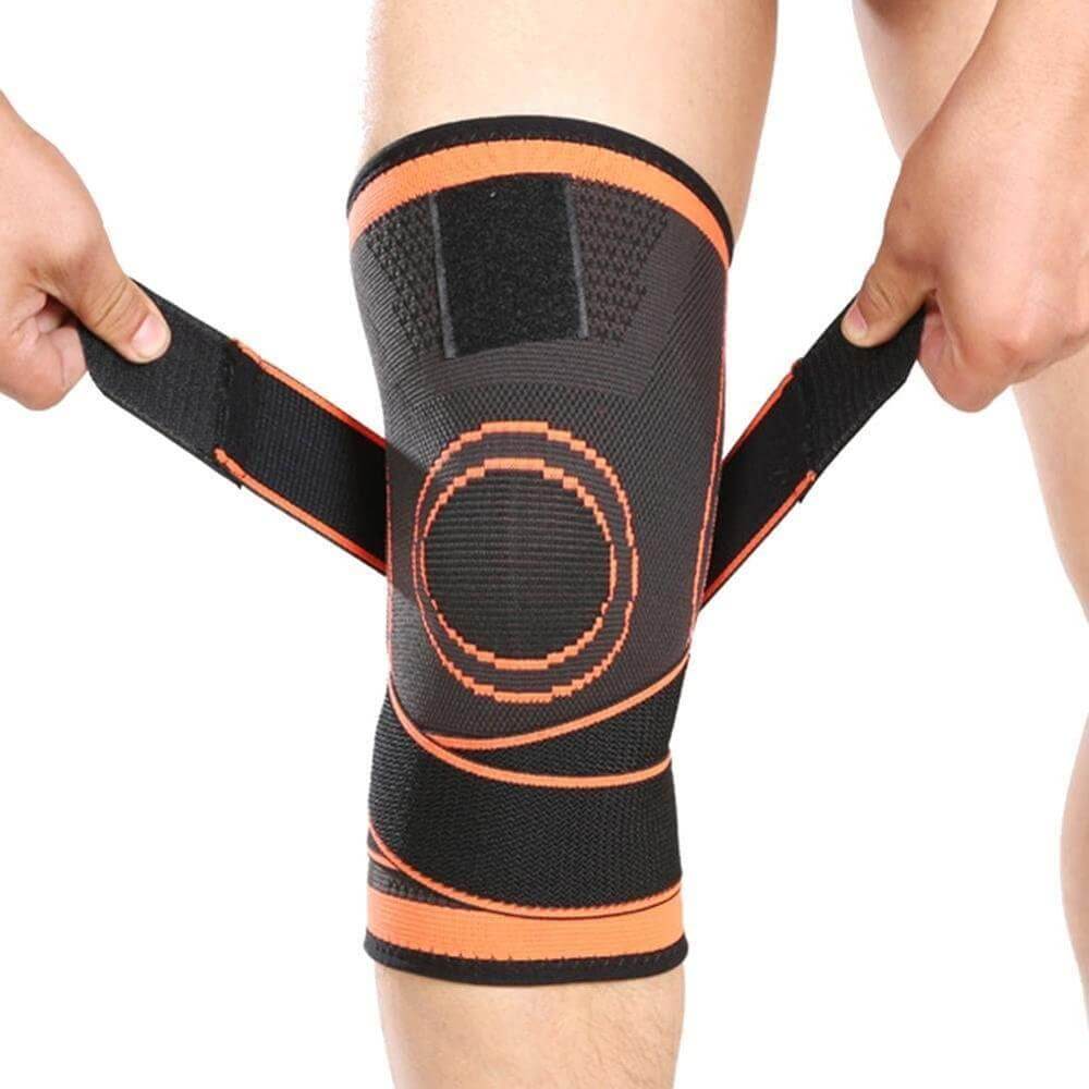 Unisex knebeskyttelse, svart polyester som gir fleksibilitet og beskyttelse for aktive mennesker.