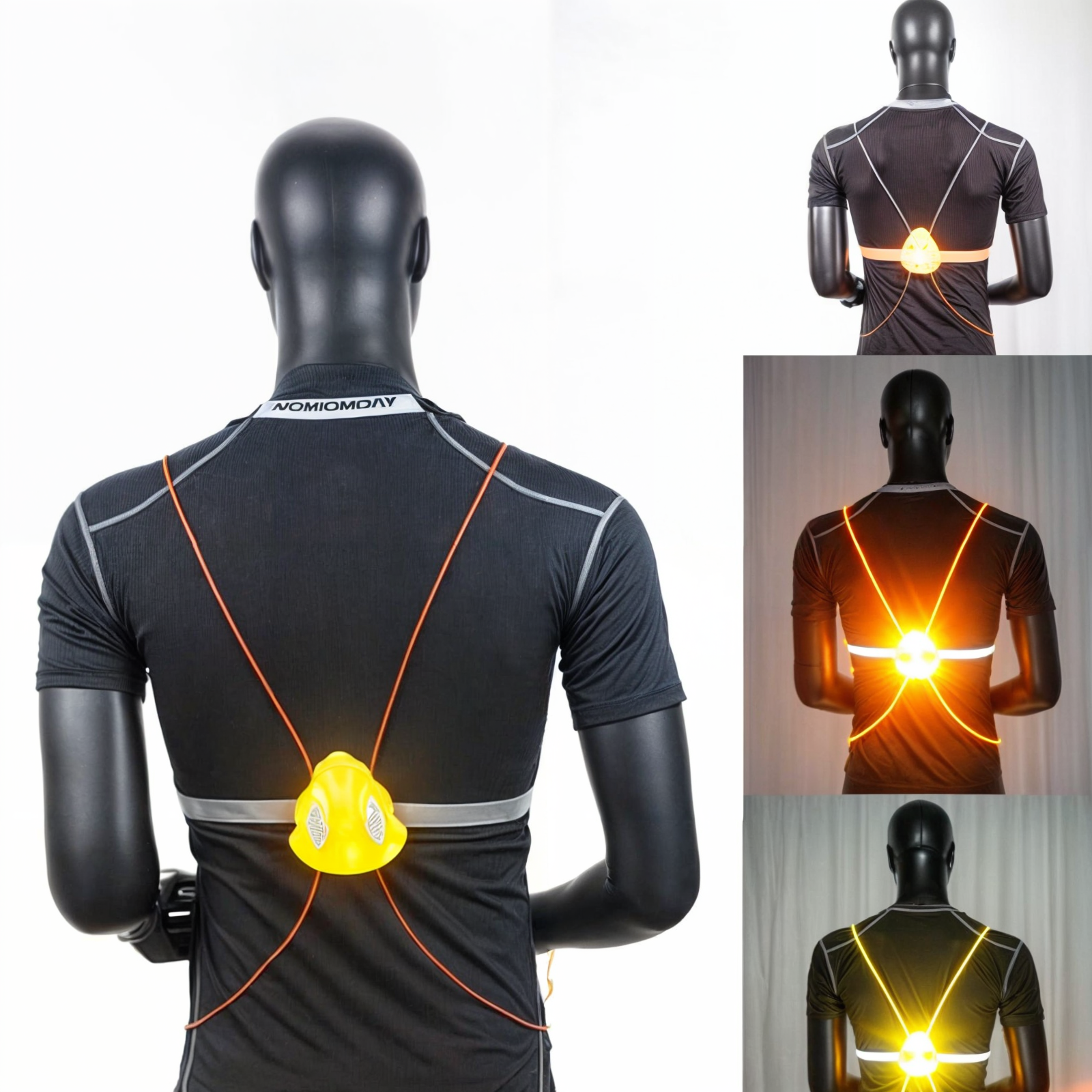 Refleksutstyr: Enkel LED refleksvest for maksimal sikkerhet og synlighet under utendørsaktiviteter i mørket.