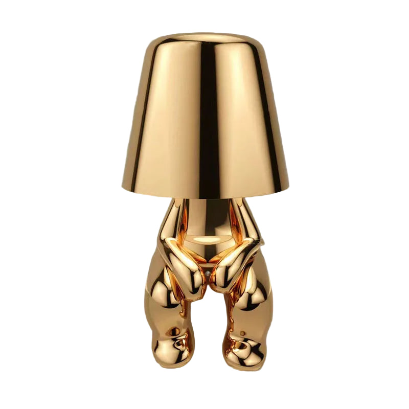 Unisex liten dimbar bordlampe, moderne LED-lysbelysning for soverommet.
