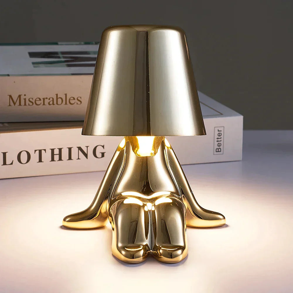 Funksjonell hjemmedekor: dimbar LED bordlampe i unisex stil for soverom og stue.