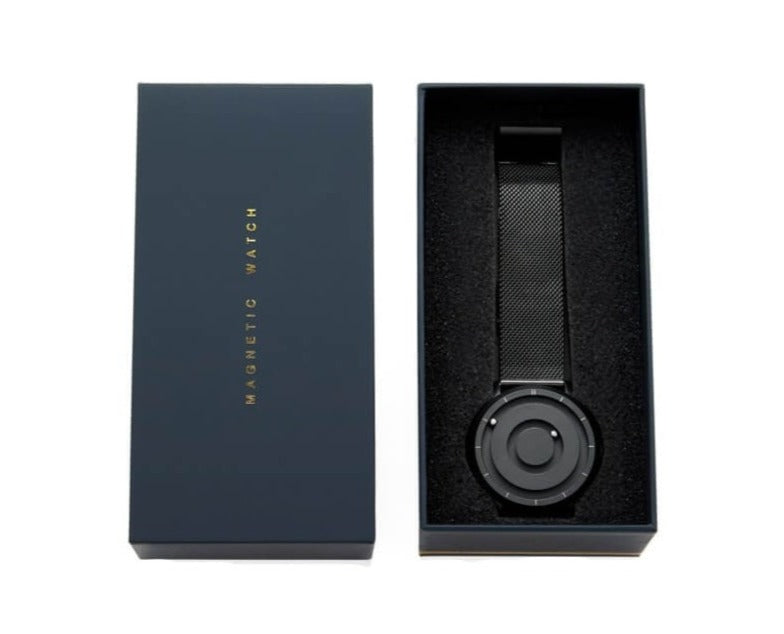Unisex magnetisk armbåndsur med unikt design. Vanntett herre- og dameklokke med pålitelig kvarts urverk.