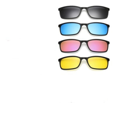 Flerbruks unisex magnetiske klips-på solbriller: en stilfull løsning for allsidig beskyttelse