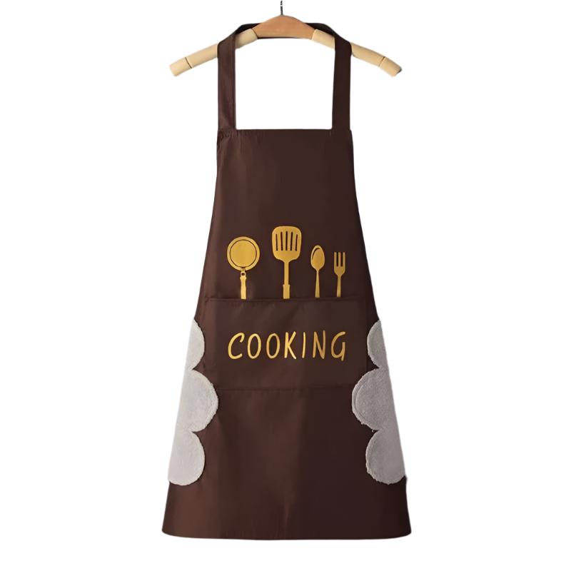 Praktisk unisex forkle for matlaging, baking og grilling. Gir olje- og smussavvisende beskyttelse.