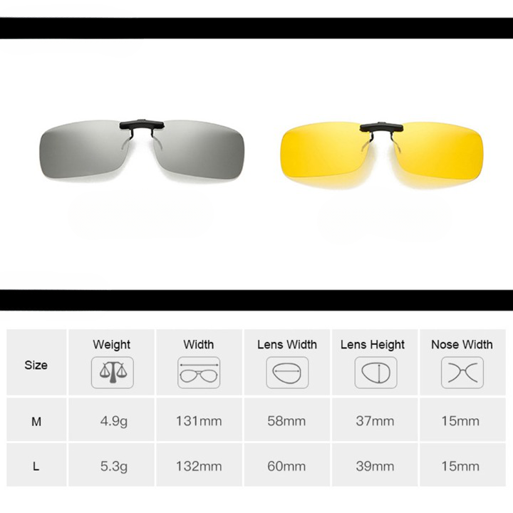 Par unisex klips-solbriller, polariserte for forbedret kontrast og UV400 beskyttelse for øynene