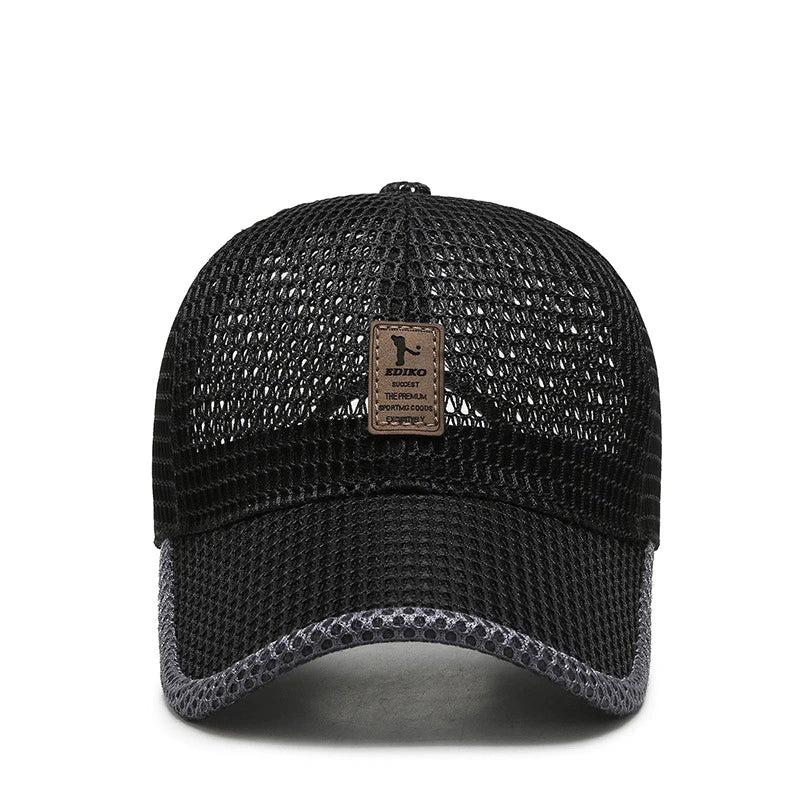 Sommerklar unisex caps med solbeskyttelse og pustende design, perfekt for utendørsaktiviteter.