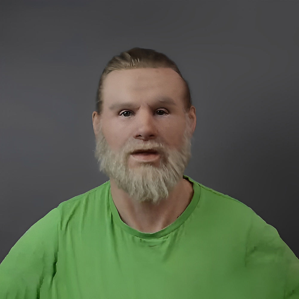 Unisex realistisk ansiktsmaske, perfekt for cosplay og rollespill.