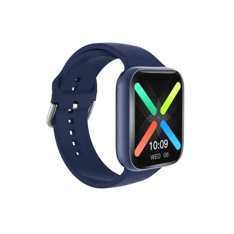 Smartklokke fra flere vinkler som fremhever elegant design, digital klokke og unisex appell.