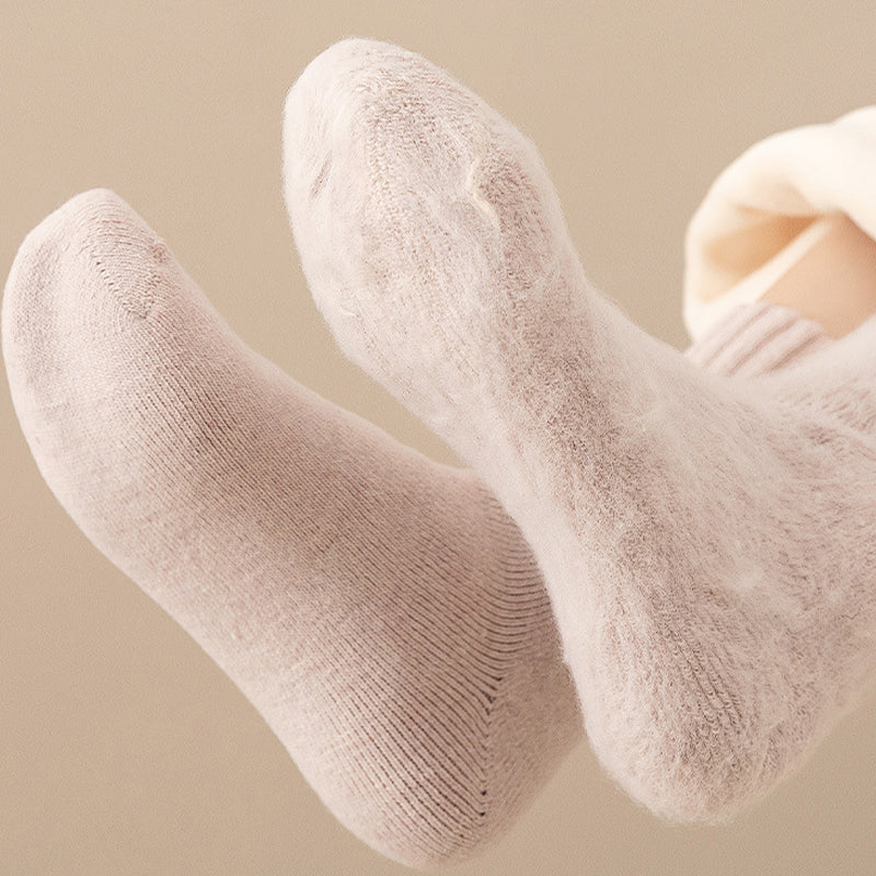 "Unisex termisk isolert vinter sokk i grått med tykk tekstur for varme og komfort på kalde dager"